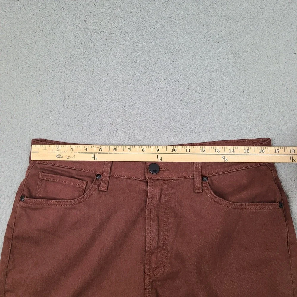 Monfrere Brando Bordeaux Jeans Mens 33x31 Red Slim Fit Japanese Denim USA Made